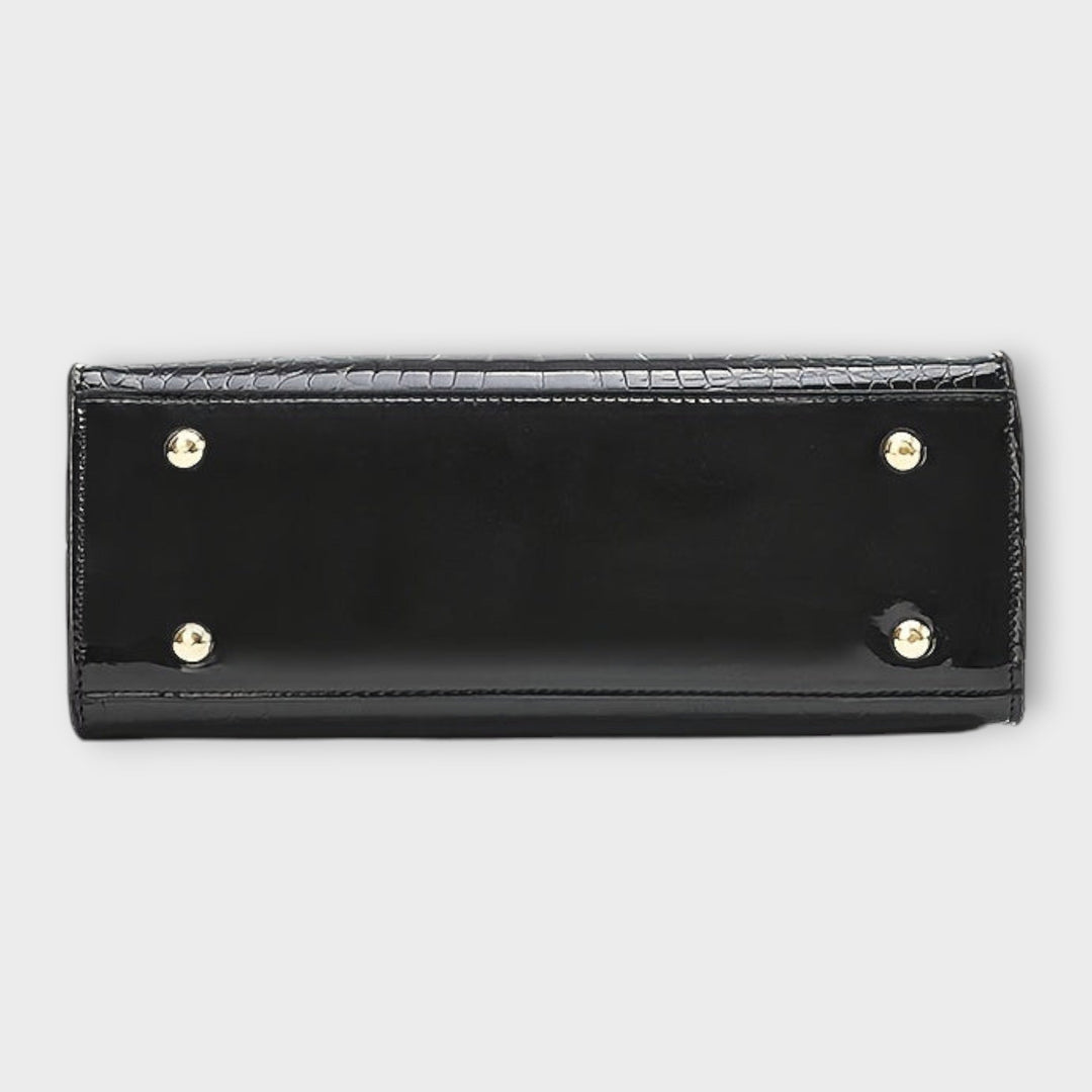 Maddivale | Glossy Crocodile Pattern Handbag