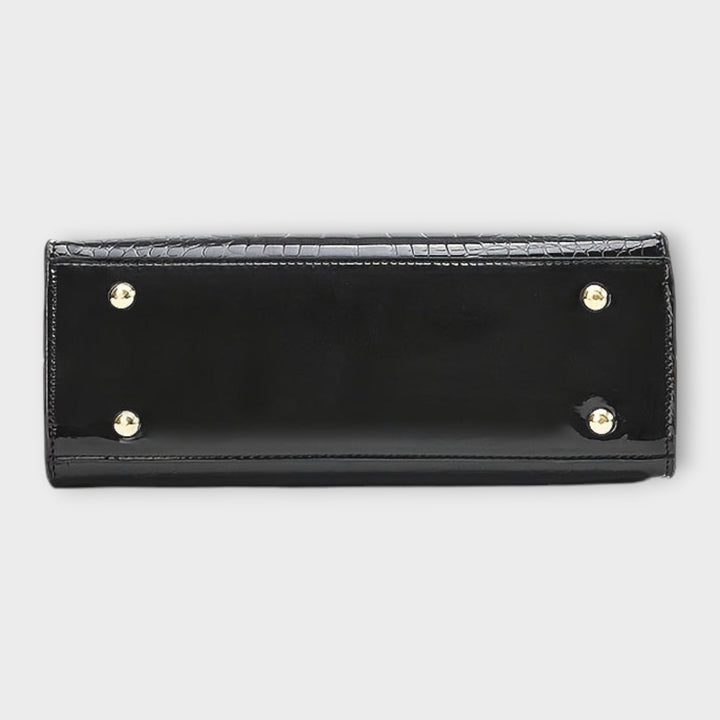 Maddivale | Glossy Crocodile Pattern Handbag