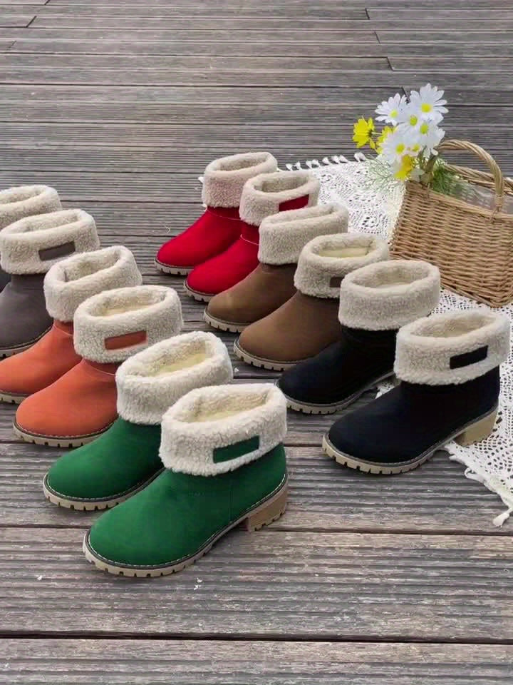 Natascha - Fleece Lined Roll-Up Boots