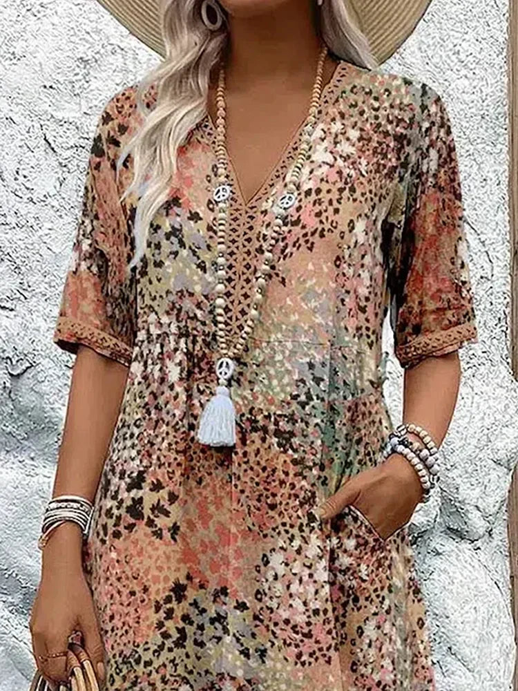Lena | Lightweight V-Neck Dress