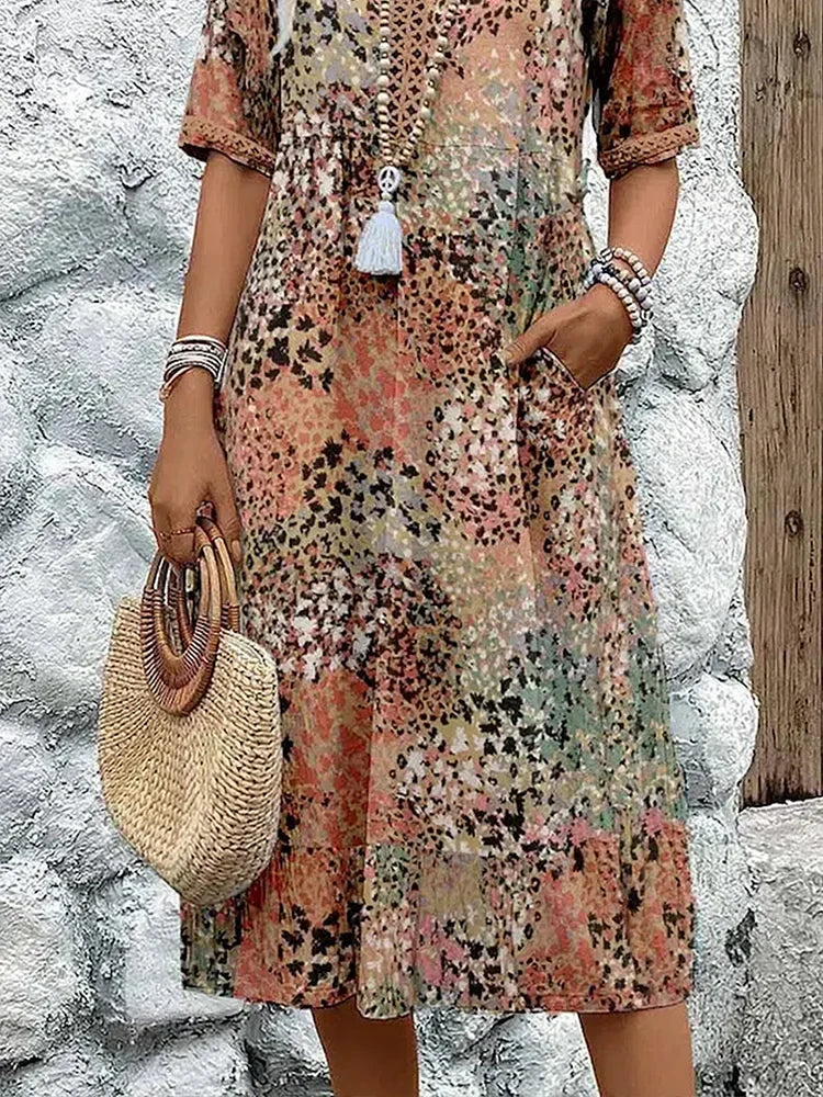 Lena | Lightweight V-Neck Dress