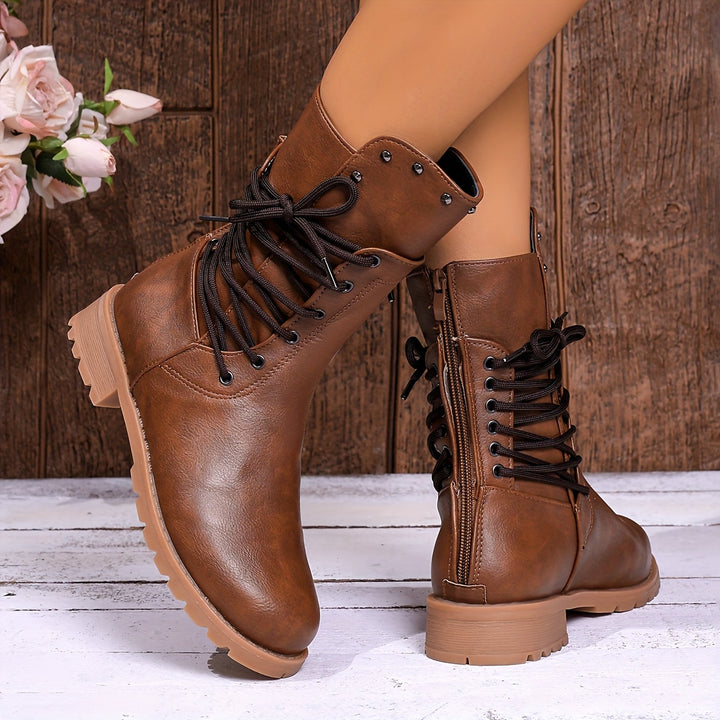 Michelle - Retro Western Full Lace Boots