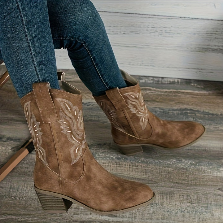 Miranda - Vintage Inspired Low Boots