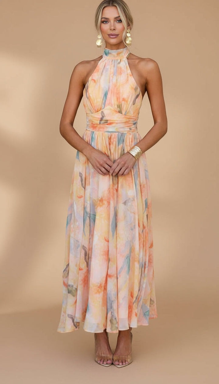 Ava | Printed Maxi Dress