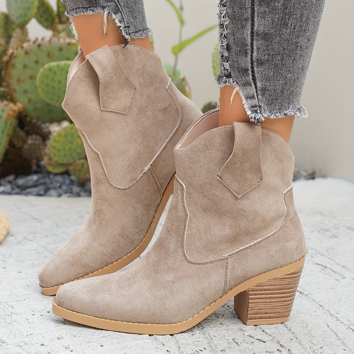 Larissa - Heel Pull-On Ankle Boots