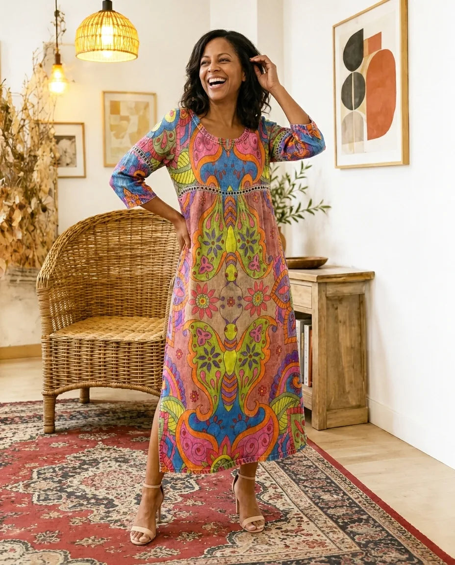 Incarnation | Printed Dress — S1_front