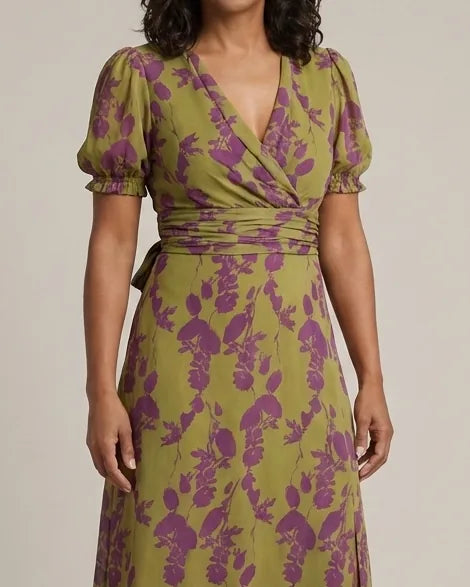 Victoria | Relaxed Floral Midi Dress — Floral