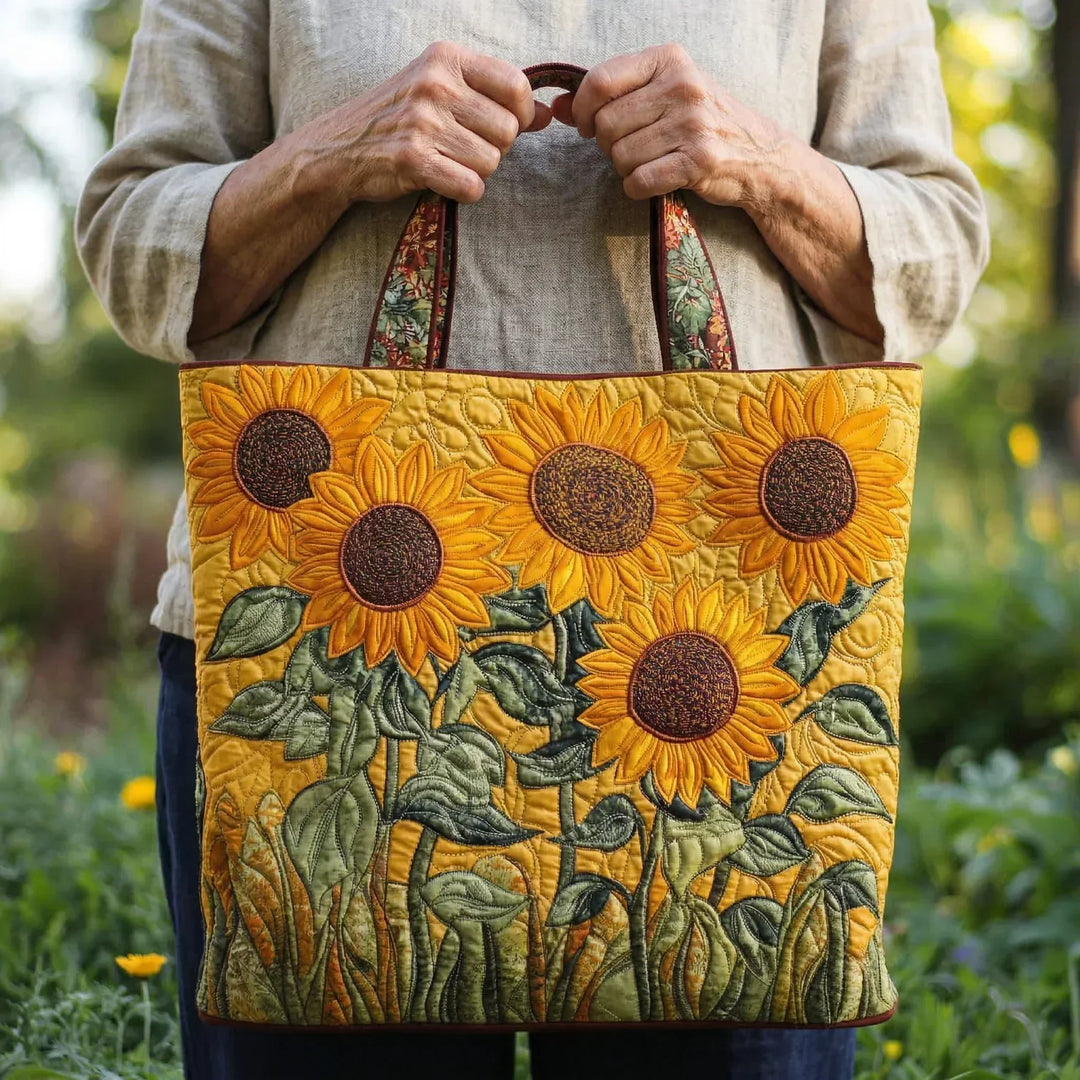Classic Quilted Bag | Sunflowers