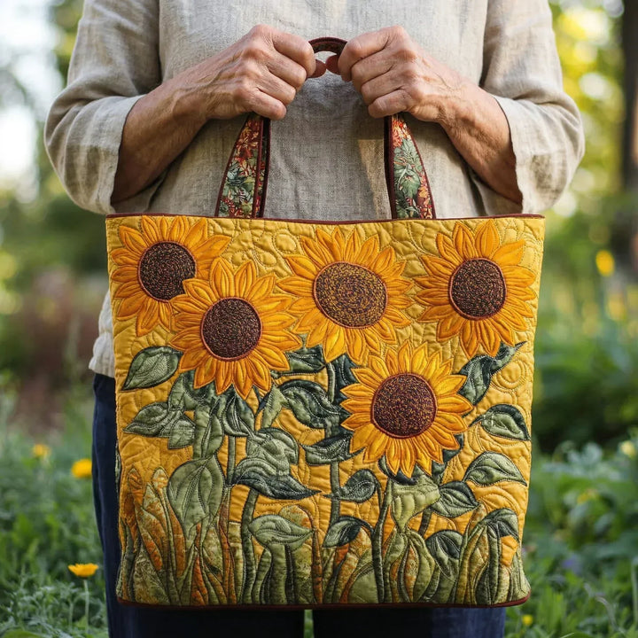 Classic Quilted Bag | Sunflowers