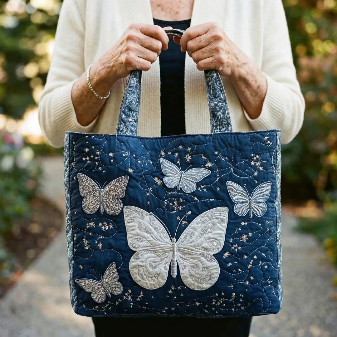 Artisanal Bag | Silver Butterfly