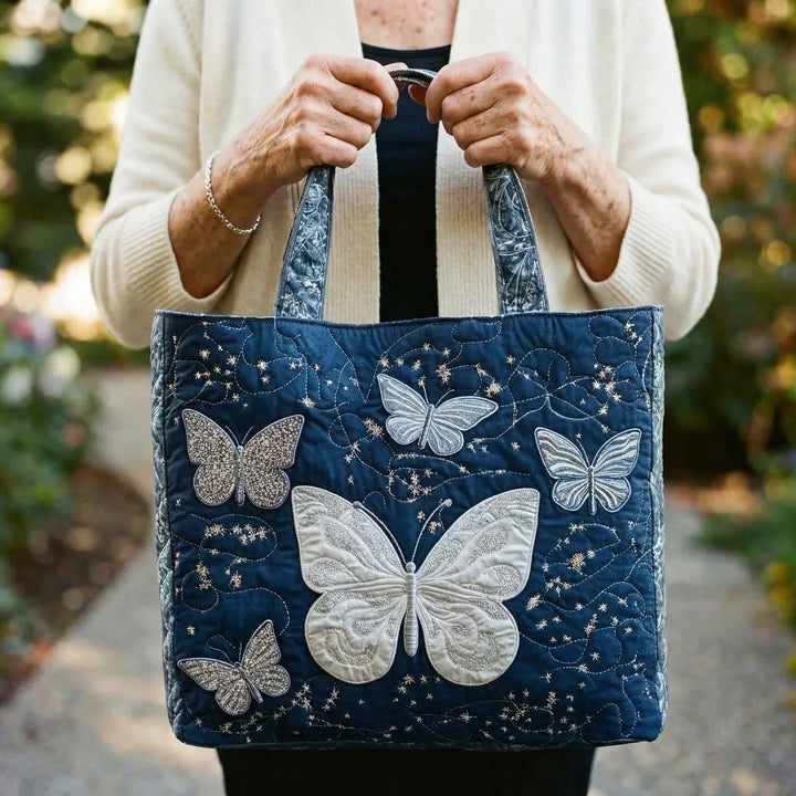 Artisanal Bag | Silver Butterfly