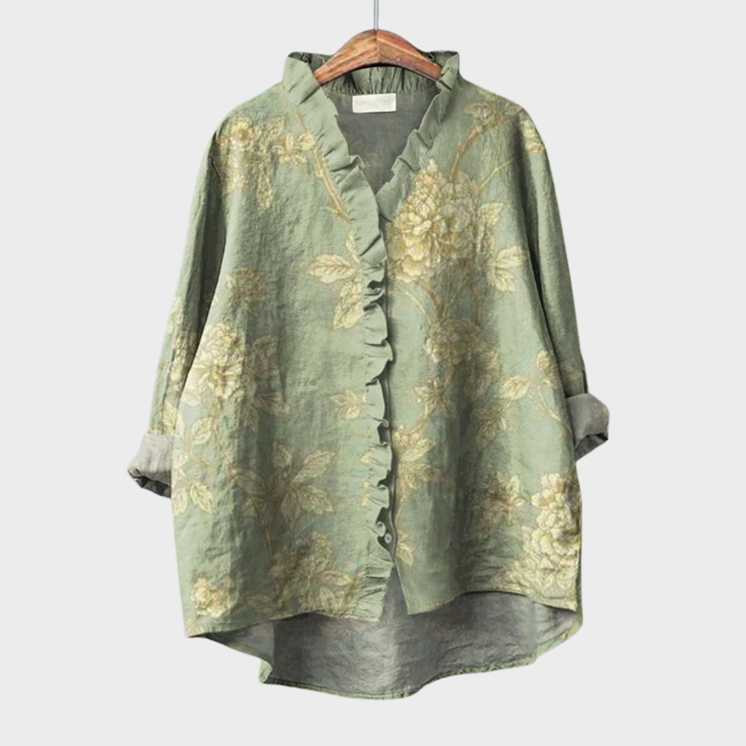 Rosalinde | Elegant Linen Summer Blouse — product