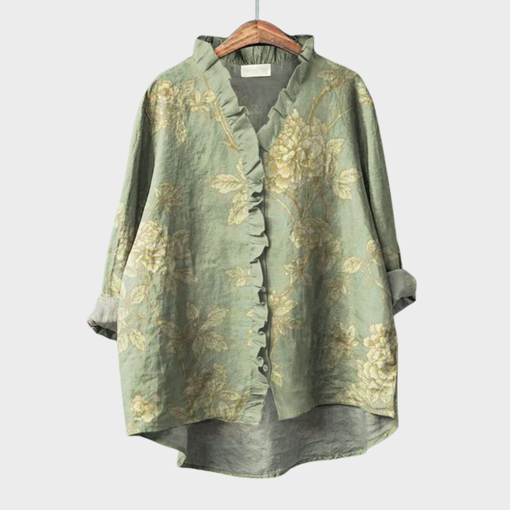 Rosalinde | Elegant Linen Summer Blouse — product