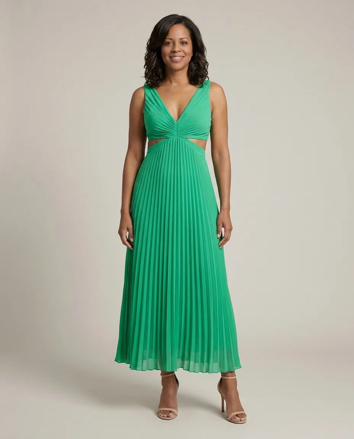 Keira | Radiant Twist Dress — Green