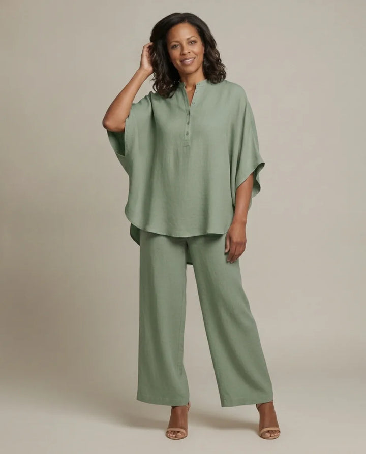 Meet Mariel, the two-piece set that defines effortless elegance and all-day ease. — Green
