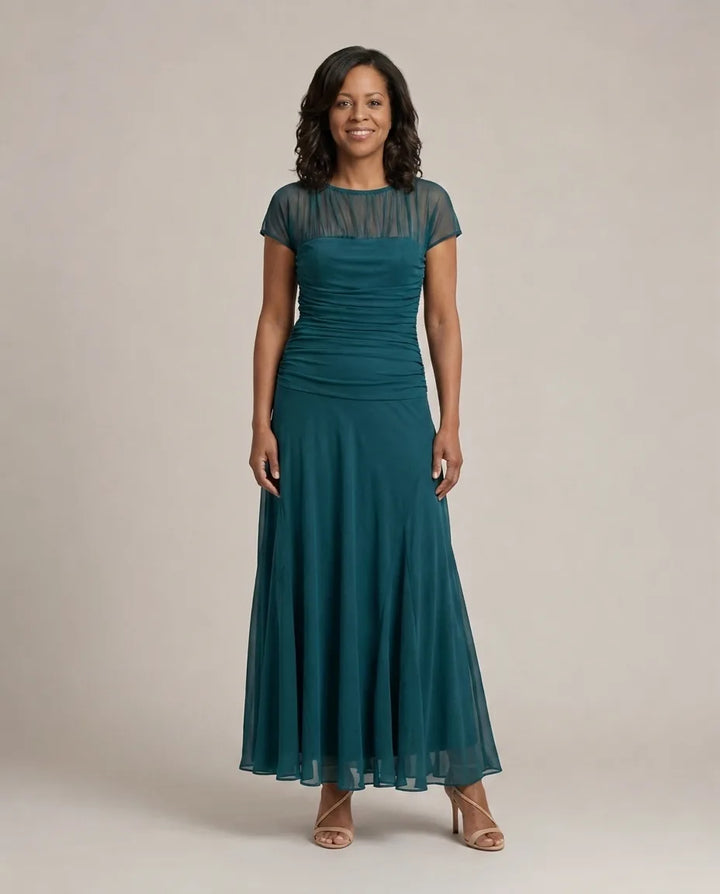 Lauren | Chiffon Dress — Green
