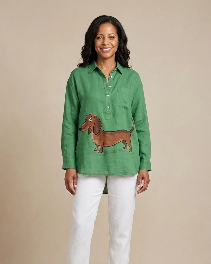 Cloé | Elegant Linen Summer Blouse