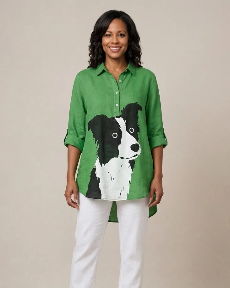 Charlotte | Elegant Linen Summer Blouse