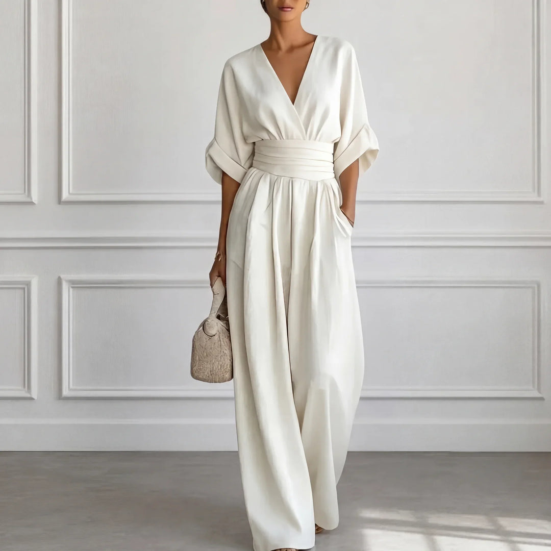 Madison | Wide Leg V-Neck Jumpsuit