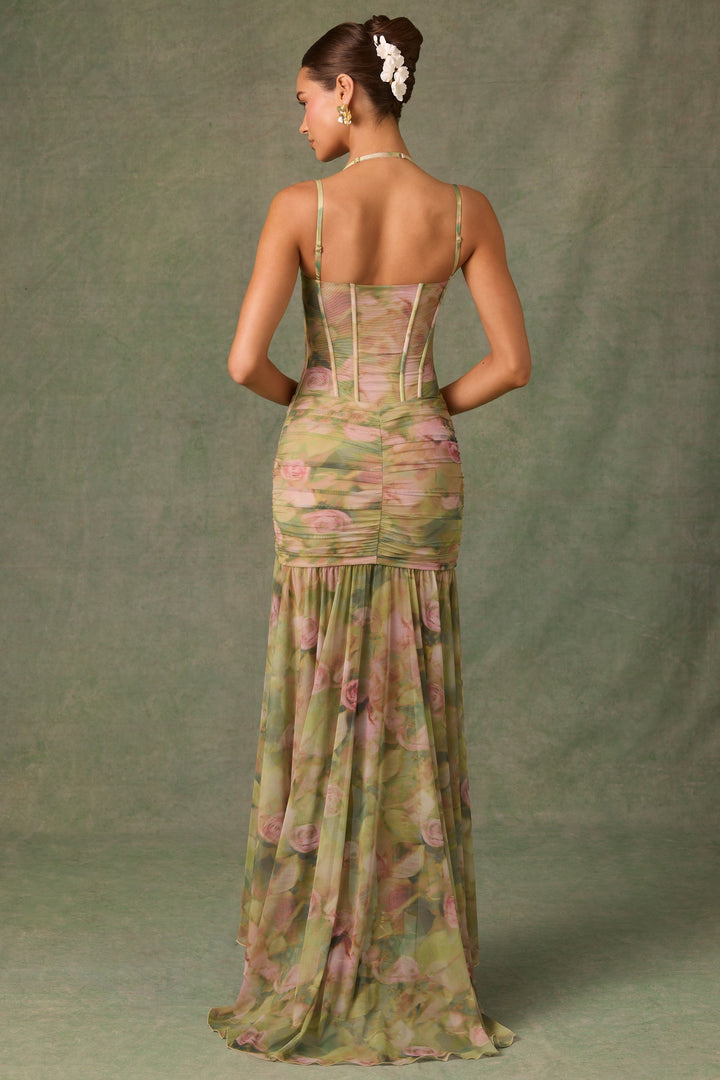Esmeralda | Asymmetrical Bodycon Dress with Ruffles