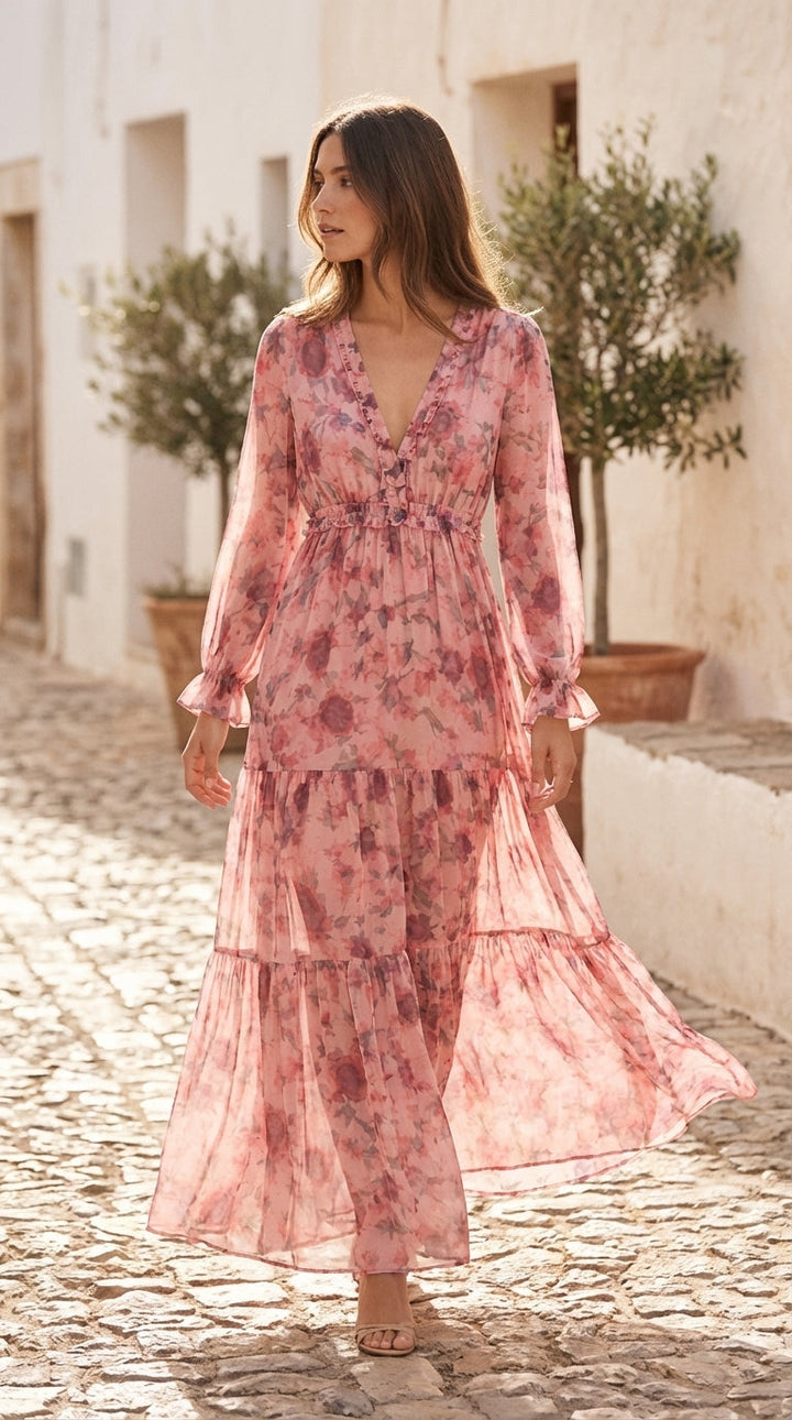 Lyla | Long Floral Dress