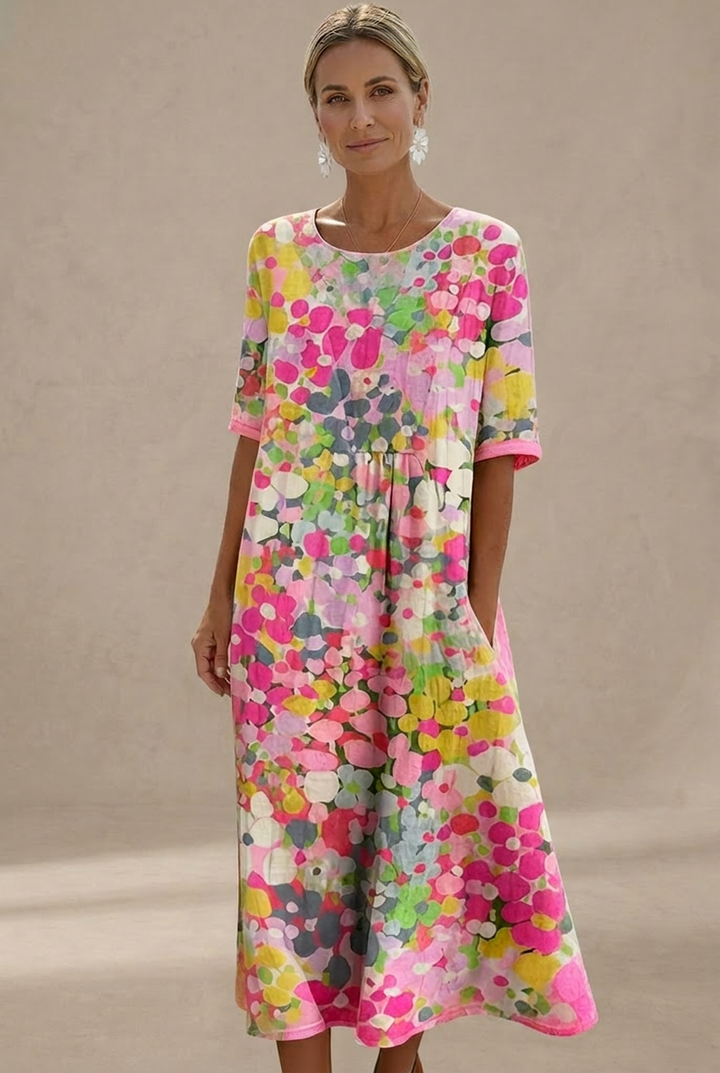 Faith | Relaxed Floral Midi Dress