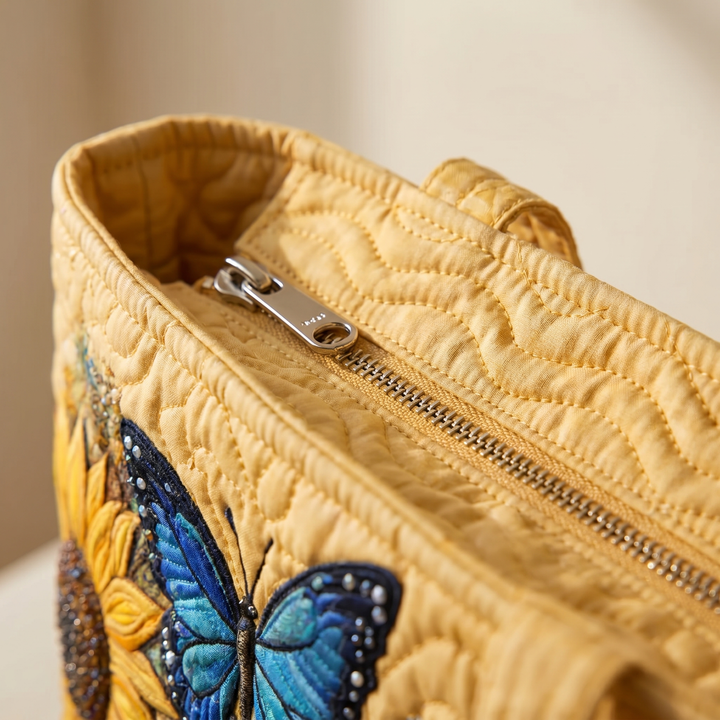 Artisan Bag | Sunflowers and Blue Butterflies