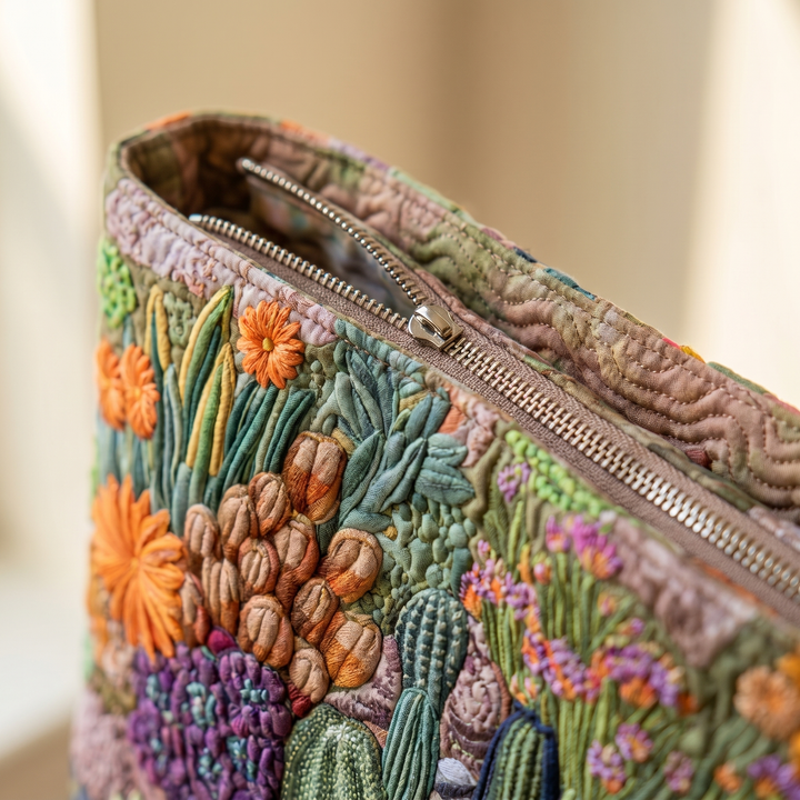 Artisanal Tote Bag | Succulent Garden