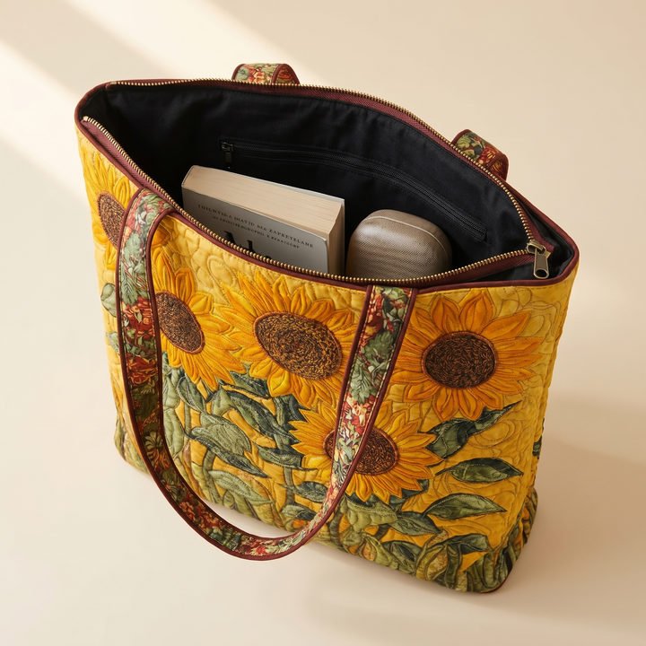 Classic Quilted Bag | Sunflowers