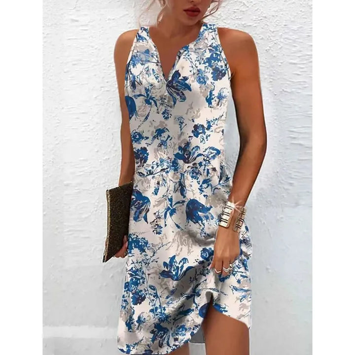 Dila - Ladies Sleeveless Comfortable Mini Dress
