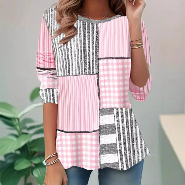 Mira - Striped Comfort Blouse