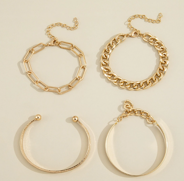 Elan Mercer Bracelet Set | Gold