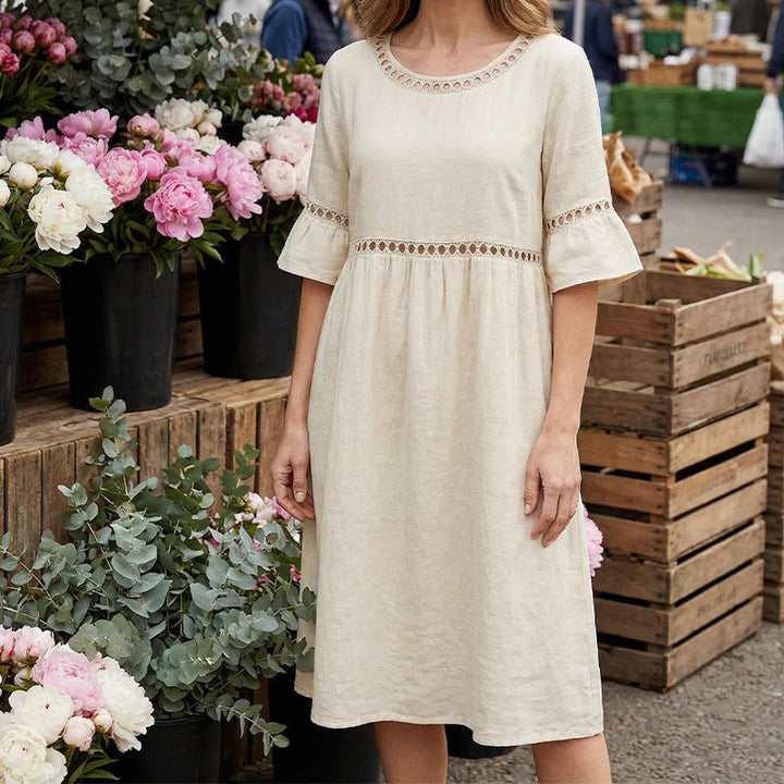 Pryline | Linen Midi Dress