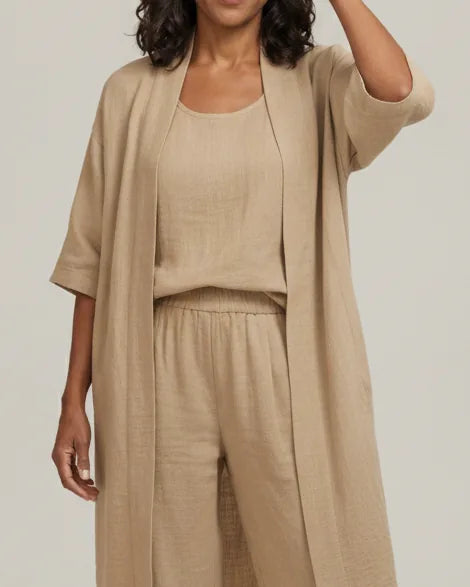 The Audrey Set: Where relaxed comfort meets sophisticated, everyday style. — Khaki