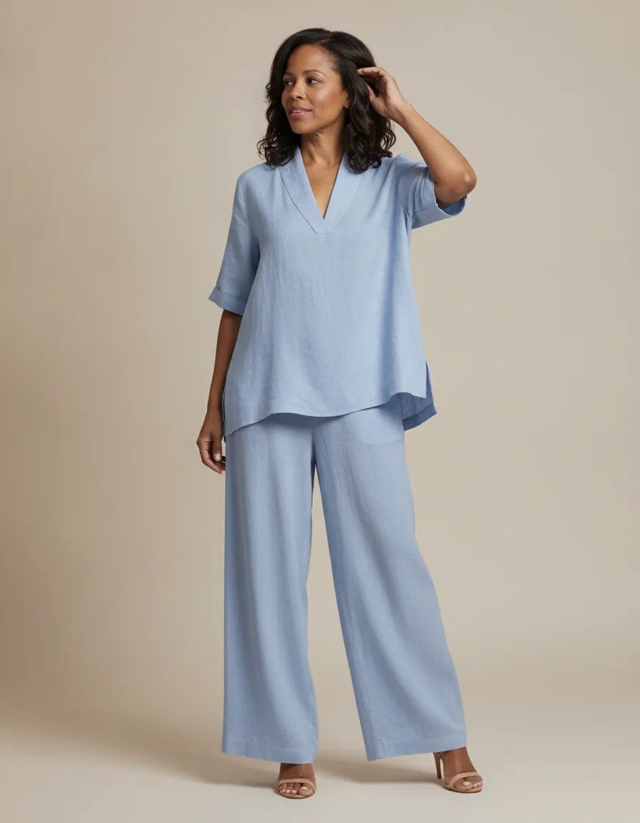 The Art of Effortless Style: Introducing the Eliza Set. — Light Blue