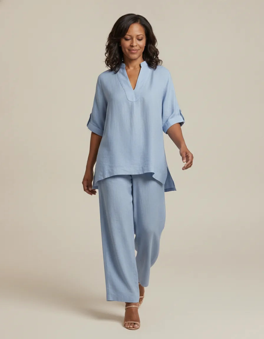 The Art of Effortless Style: Introducing the Eliza Set. — Light Blue