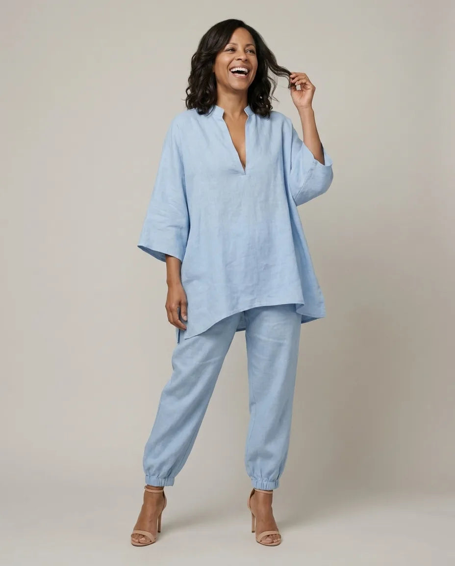 Effortless Sophistication Meets All-Day Comfort: Gabrielle — Light Blue