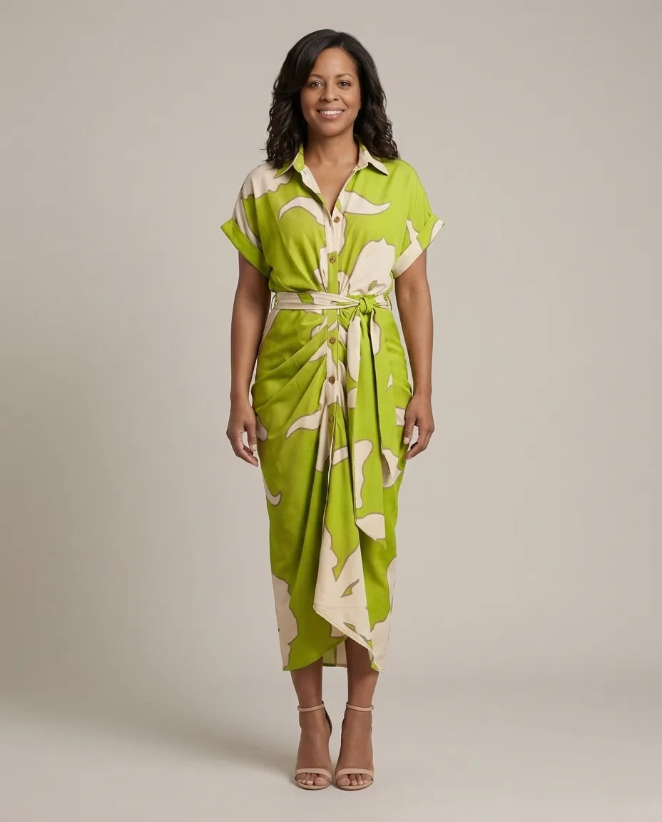 Stella | Elegant Casual Dress — Light Green