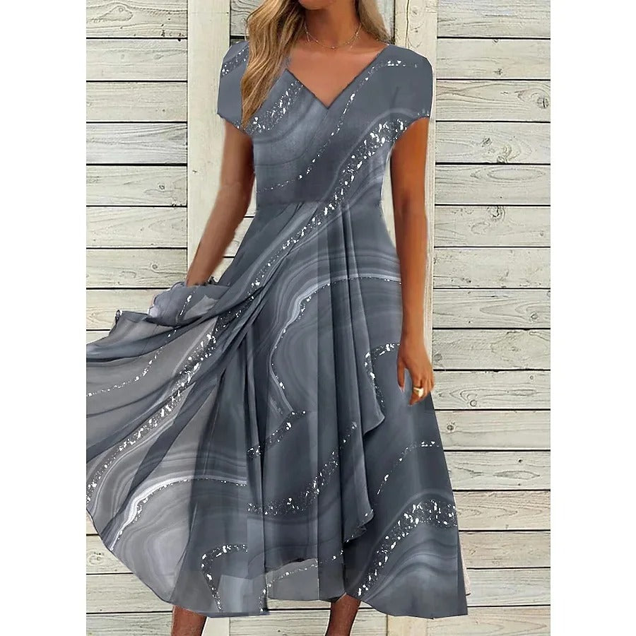 Naomi | Mini Dress with V-neck