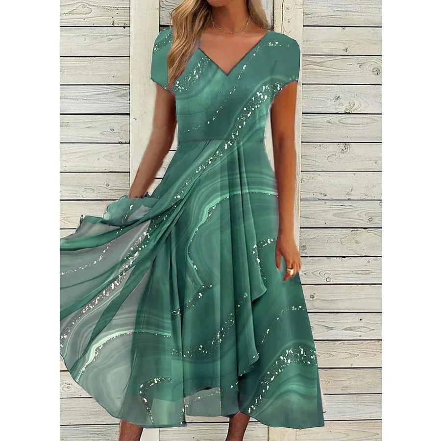 Naomi | Mini Dress with V-neck
