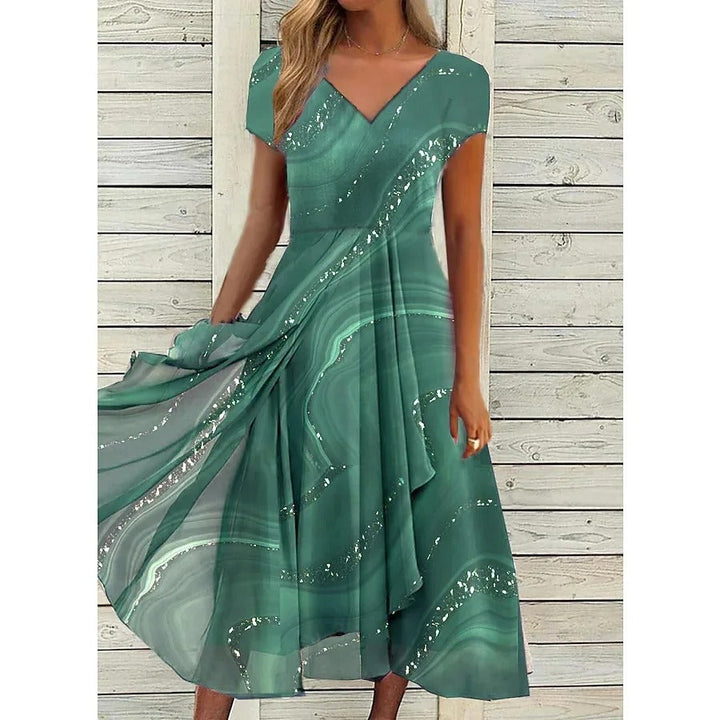 Naomi | Mini Dress with V-neck