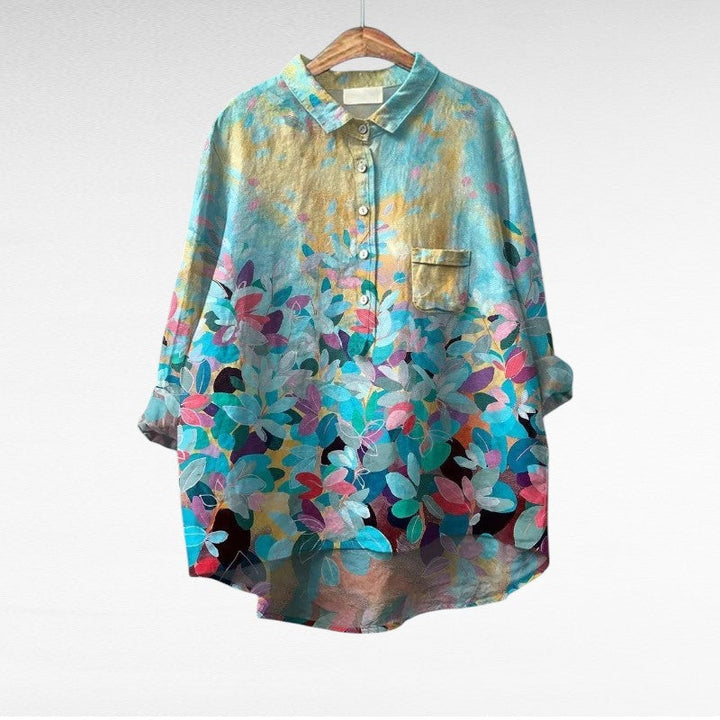 Aurore | Elegant Linen Summer Blouse — product