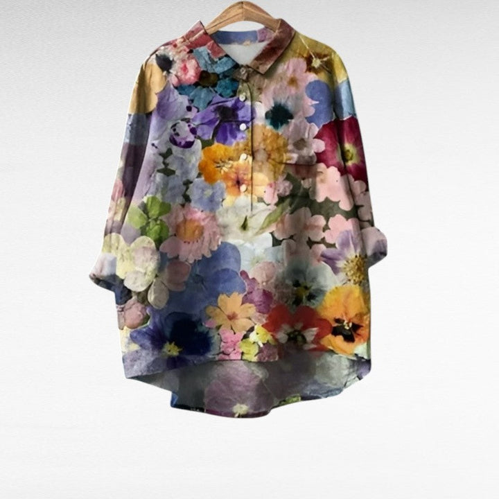 Élodie | Elegant Linen Summer Blouse — product