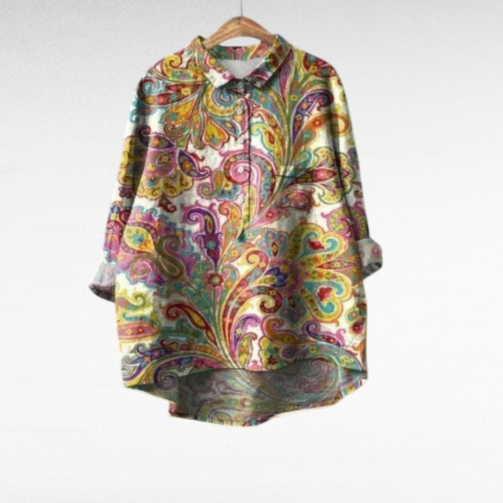 Élisa | Elegant linen summer blouse — product