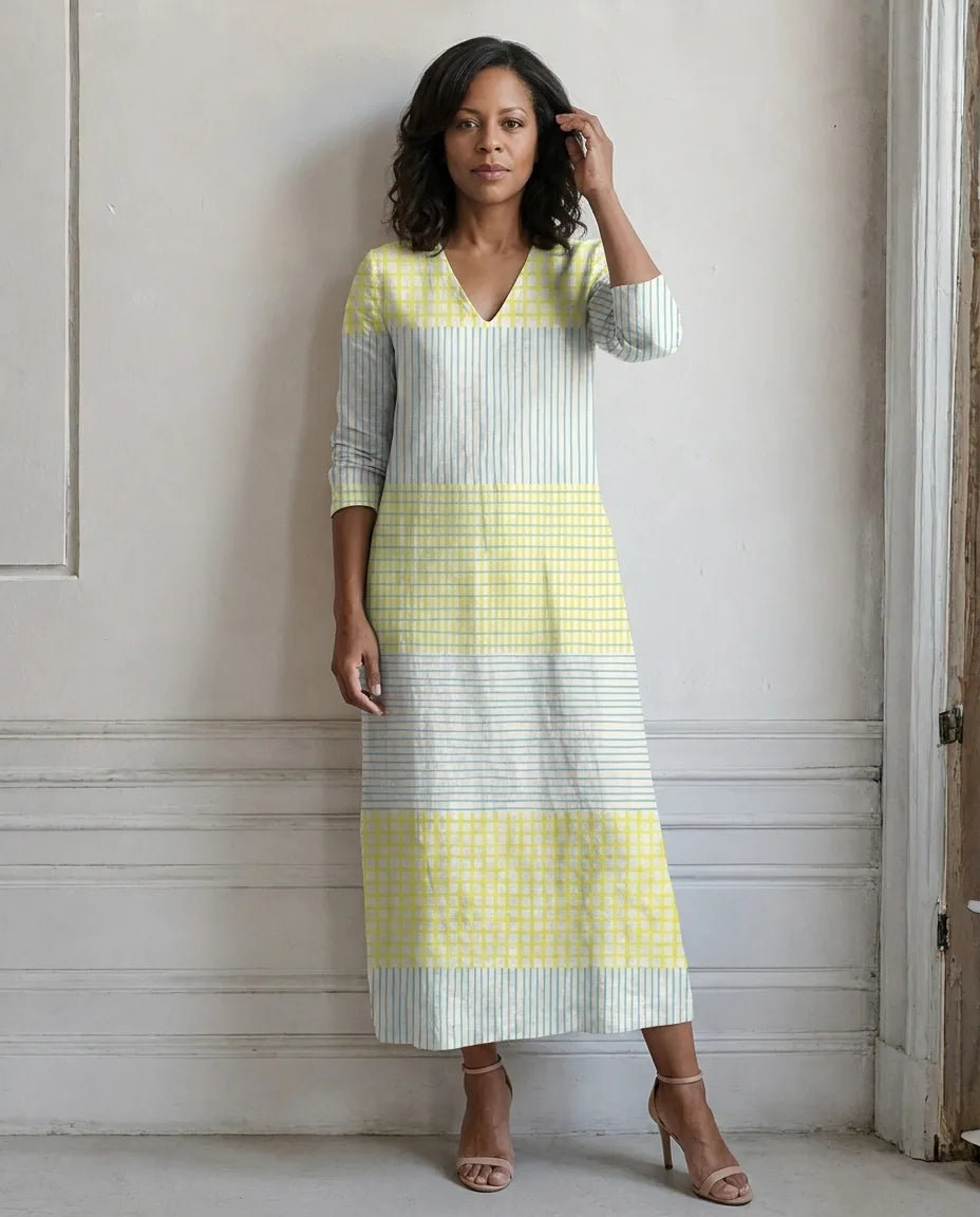Olivia | Crisp Linen Dress — S1_front