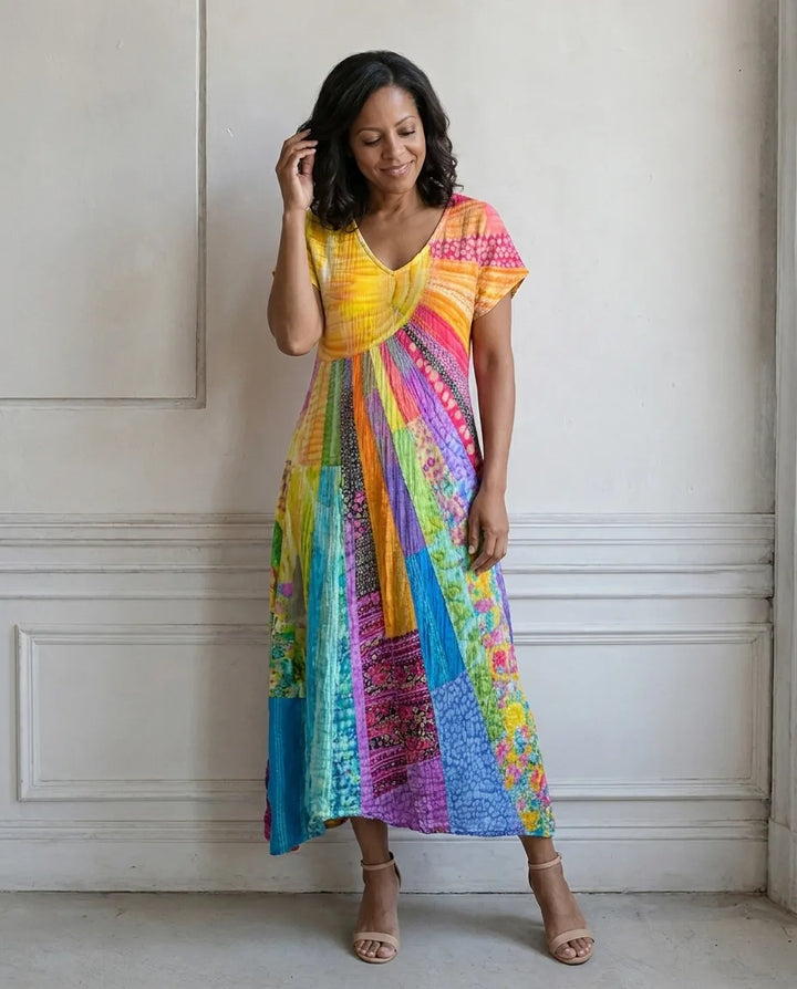 Bohemian | Sun Design Dress — S1_front