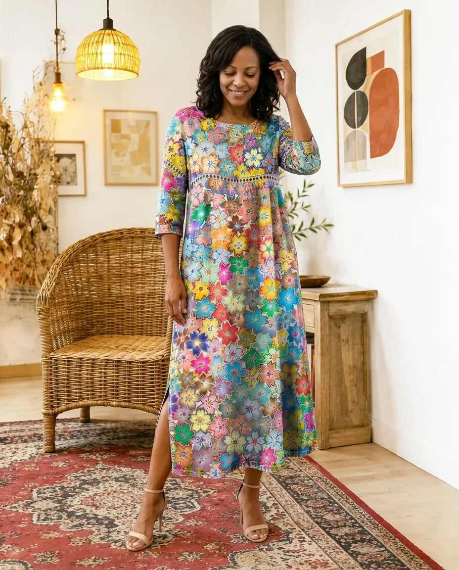 Isabel | Colorful Printed Dress — S1_front
