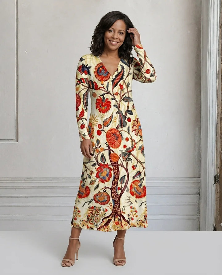 Kendra | Bohemian Floral Dress — S1_front
