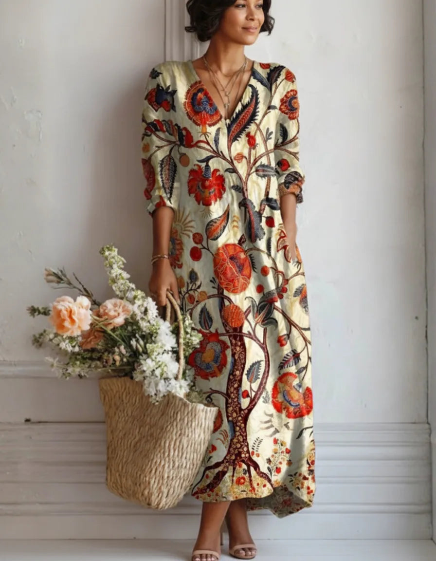 Kendra | Bohemian Floral Dress — front