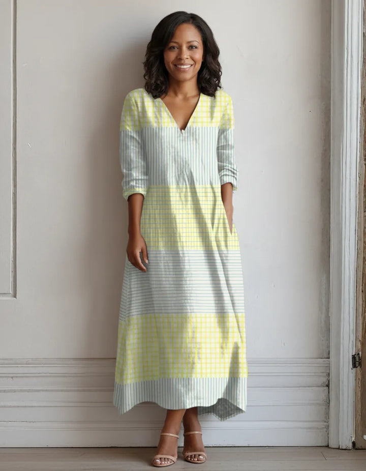Olivia | Crisp Linen Dress — front